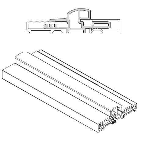 MAICO -  Soglia TRANSIT per porta d'ingresso estensibile in battuta - col. ARGENTO - l. 5000 - h. BATTUTA 20 - l. min 76 - l. max 94