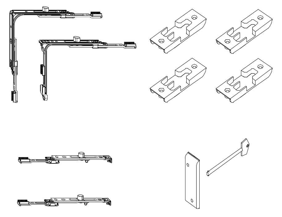 MAICO -  Kit BILICO confezione base per sistema chiusura a bilico - gr / dim PB 35 - hbb 1001 - 2200