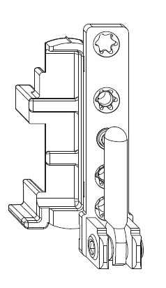 MAICO -  Supporto MULTI-MATIC cerniera parte telaio - aria 12 - battuta 18 - mano SX - portata (kg) 100 - 130