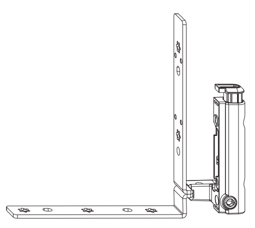 MAICO -  Supporto MULTI-MATIC adattatore cerniera parte anta - aria 4 - battuta 15 - interasse 9 - mano DX - portata (kg) 130