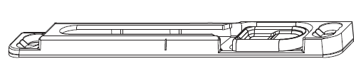 MAICO -  Incontro MULTI-MATIC fisso per asta a rulli con forbice a ribalta premontata - col. ARGENTO - aria 12 - interasse 18