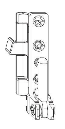 MAICO -  Supporto MULTI-MATIC cerniera parte telaio - aria 4 - battuta 15 - mano DX - portata (kg) 100 - 130