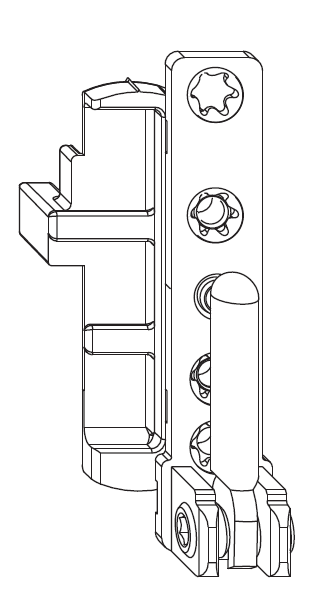 MAICO -  Supporto MULTI-MATIC cerniera parte telaio - aria 12 - battuta 18 - mano DX - portata (kg) 100 - 130