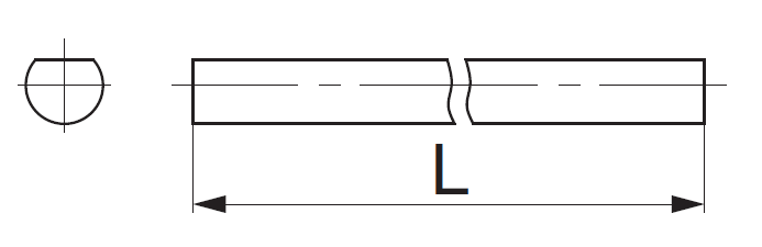 MAICO -  Asta RUSTICO per spagnoletta - col. GRIGIO - dimensioni 1400