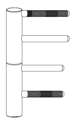 MAICO -  Cerniera PRO-DOOR regolabile a 4 gambi - ø - diametro 17 - portata (kg) 90 - 110
