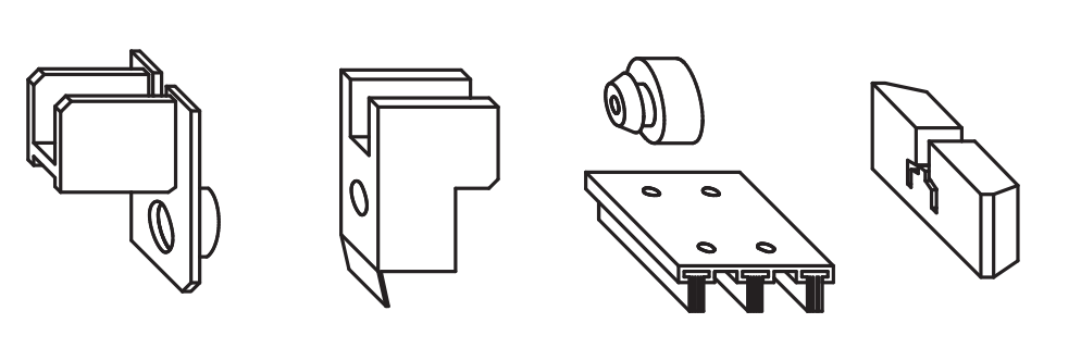 MAICO -  Tappo RAIL-SYSTEMS confezione accessori guida per alzante scorrevole - col. NERO - note CONFEZIONE ACCESSORI HS PER GUIDA SUPERIORE MOD.UNIVERSALE BASSO S=68