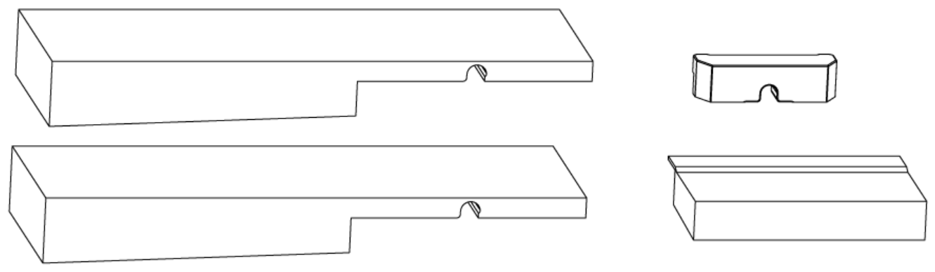 MAICO - Kit Tappo RAIL-SYSTEMS sagomato per binario inferiore - note CONFEZIONE ACCESSORI HS