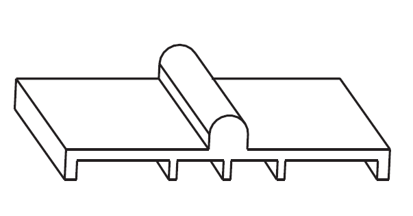 MAICO -  Binario RAIL-SYSTEMS di scorrimento guida inferiore - col. MARRONE - lunghezza 3500