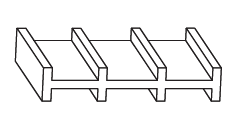 MAICO -  Profilo RAIL-SYSTEMS livellatore anta fissa hs - col. NERO - dimensioni 42X8X5000