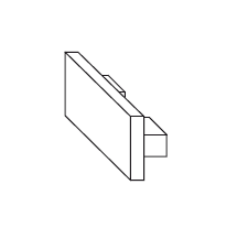 MAICO -  Tappo RAIL-SYSTEMS terminale per profilo battente hs anta fissa - note SALAMANDER ID 172 CON TAGLIO TERMICO