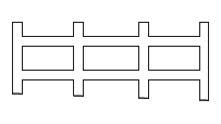 MAICO -  Profilo RAIL-SYSTEMS livellatore anta fissa hs - col. NERO - dimensioni 5000