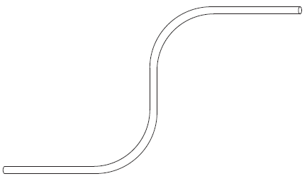MAICO -  Cavo SUPRA flessibile per superamento spalletta ed arco - col. F1 ARGENTO - dimensioni 400